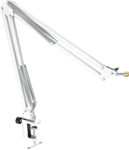 Vista 11 de FIFINE CS1 Scissor Micrófono Boom Arm Stand para grabación de juegos Negro