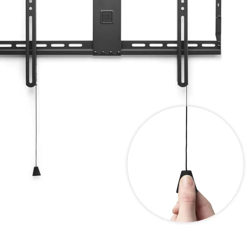 Vista 2 de One for All WM4612 - Soporte de pared universal para TV (236.2 x 157.5 in), color liso Solid flat wall mount supports VESA patterns up to 600 x