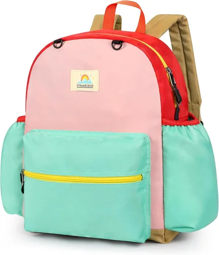 Vista 9 de STEAMEDBUN Mochila infantil para niños de 2 a 4 años Mochila preescolar para jardín de infantes - Mochila para niños y niñas, Mochilas de viaje