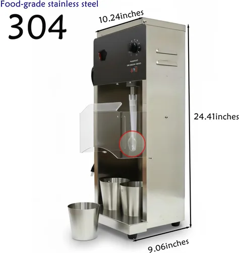 Vista 6 de Mezclador de helado de 110 V automático 110 V mezclador mezclador agitador remolino helado mezclador mezclador suave batidora de helado yogur
