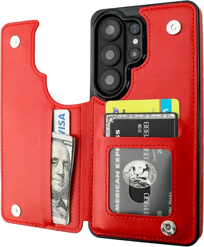 Vista 74 de ONETOP - Funda tipo cartera para Samsung Galaxy S22 con tarjetero, color negro Kickstand,ID/Cash Holder,Case Wallet with Card Slots,Double