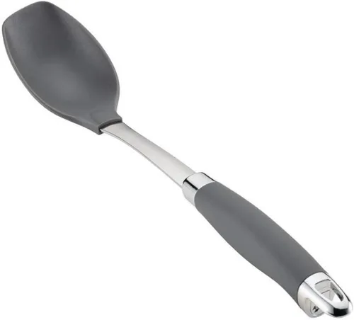 Vista 8 de Anolon SureGrip tenedor de carne de acero inoxidable/herramienta de cocina, 13.25 pulgadas, gris, 46288