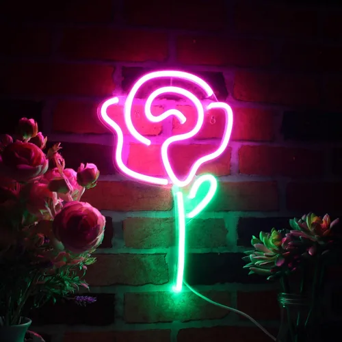 Vista 9 de ADVPRO Rose Flex Silicone LED Neon Sign - Blue - st16s32-fnu0034-b