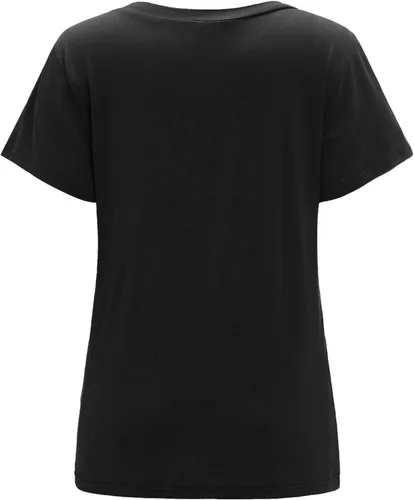 Vista 2 de Floerns playera casual de manga corta con cuello en V para mujer