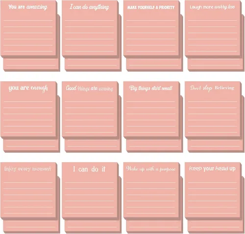 Vista 39 de Yinder 12 notas adhesivas inspiradoras, bonitas notas adhesivas motivacionales, regalos de agradecimiento a los empleados, a granel para profesores