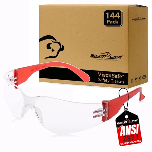 Vista 29 de BISON LIFE Gafas de seguridad surtidas para hombres y mujeres ANSI Z87.1