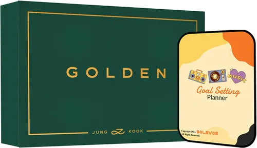 Vista 7 de Golden Jung Kook (BTS) Álbum [3 vers. Álbumes + 1 álbum Weverse ver. Conjunto completo]+Beneficios de preventa + planificador digital inspirado