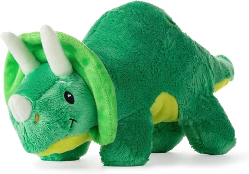 Vista 2 de The Petting Zoo ZOOLOGEE - Peluche de dinosaurio de bebé Triceratops de 11 pulgadas