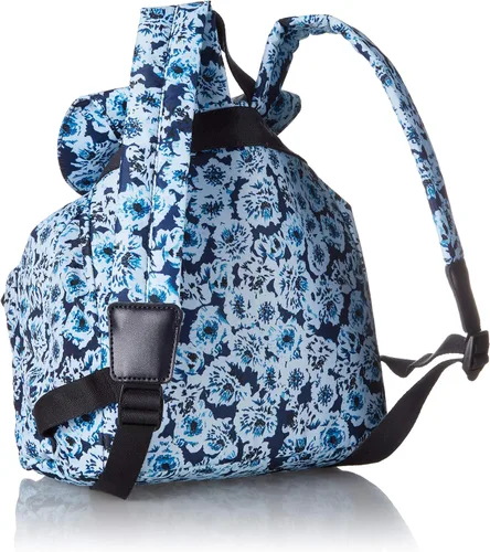 Vista 2 de Kipling Women's Keeper - Mochila pequeña, acolchada, correas ajustables, cierre de cordón, Rosas itinerantes, Mochila pequeña Keeper, acolchada