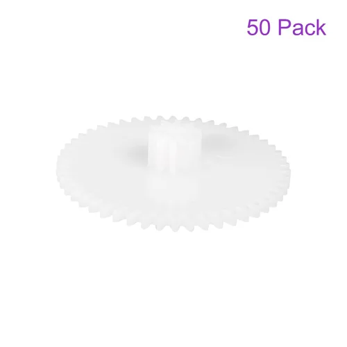 Vista 5 de DMiotech Paquete de 50 engranajes de plástico de 50 dientes, modelo 50102A, engranajes helicoidales de plástico para automóviles de bricolaje