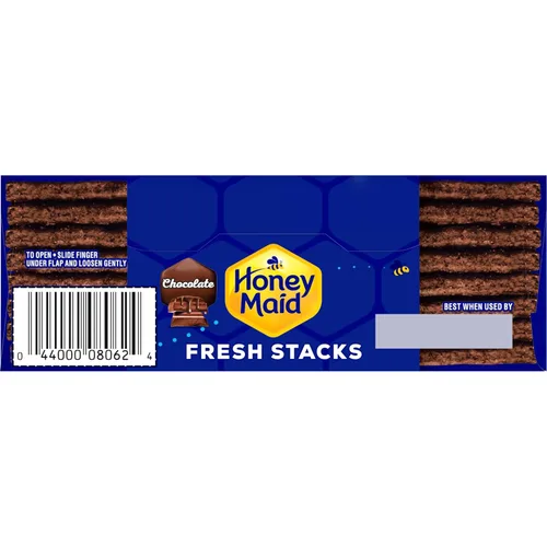 Vista 14 de HONEY MAID Fresh Stacks Chocolate Graham Crackers, aperitivos de viaje a granel, 6 cajas (36 paquetes de aperitivos múltiples)