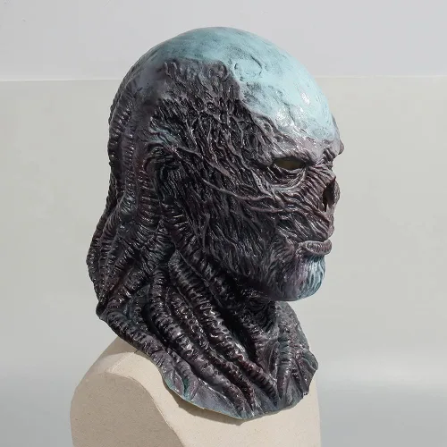 Vista 4 de Vecna Mask Hell Demon espeluznante Monster - Máscara de látex de cabeza completa para Halloween