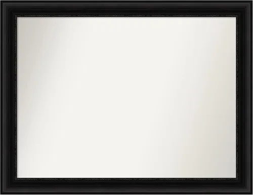 Vista 401 de Amanti Art Espejo personalizado, espejo de baño negro puente, espejo de pared o espejo de tocador de baño sobre el fregadero (26 x 26 pulgadas)