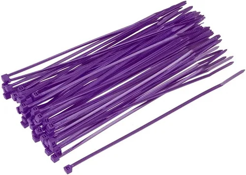 Vista 14 de uxcell Bridas para cables de nailon con cierre automático de 4 pulgadas, color azul cielo, 100