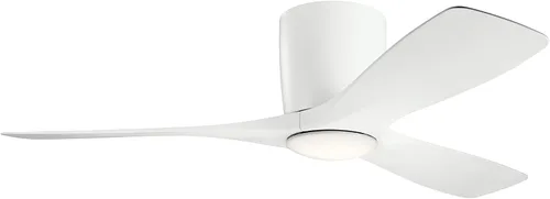 Vista 16 de Kichler Volos Ventilador de Techo de 48 pulgadas con Luz LED y Control de Pared en Níquel Cepillado, Ventilador Moderno de Interior con Motor