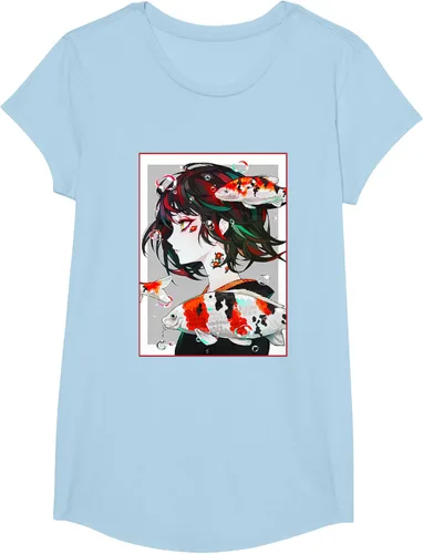 Vista 19 de Camiseta de anime anime japonés estético Otaku Negro