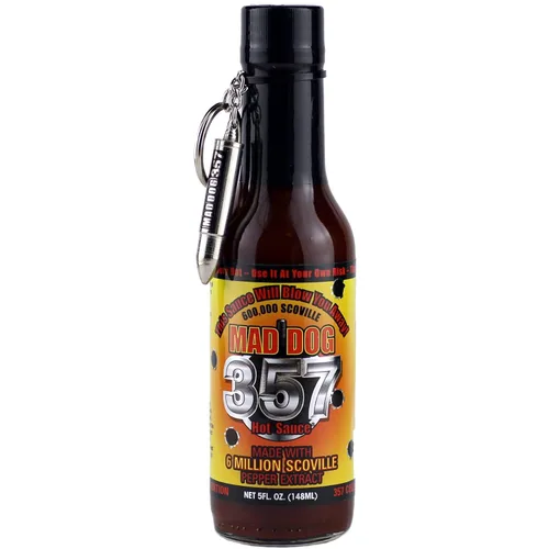 Vista 2 de Mad Dog 357 EXTREME - Juego de regalo de salsa picante con cuatro botellas