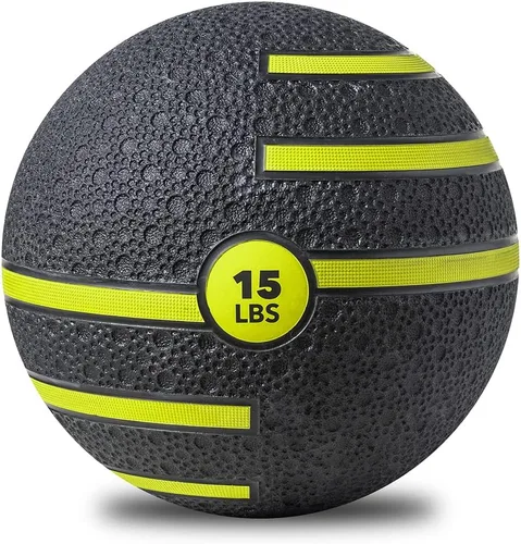 Vista 14 de JFIT Dual Texture Medicine Ball – Weighted Exercise Ball for Strength, Core & Functional Fitness Training