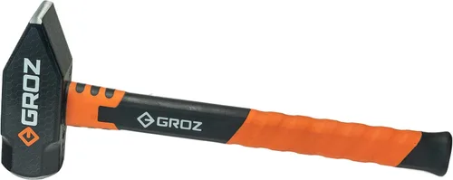 Vista 7 de Groz Martillo de cruz de herrero de 4 libras, mango de fibra de vidrio de 14 pulgadas, cabeza forjada 50-58 HRC endurecido por inducción