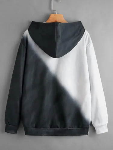 Vista 2 de WDIRARA Sudadera con capucha de manga larga con estampado de gato para mujer