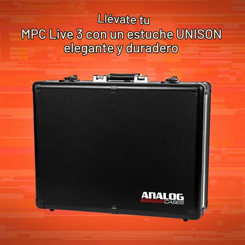 Vista 2 de ANALOG CASES Carcasa rígida UNISON ultraligera para Akai MPC Live 3