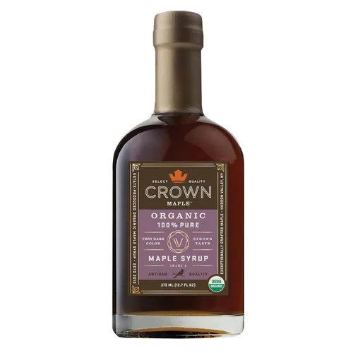 Vista 13 de Crown Maple Color ámbar, jarabe de arce orgánico de sabor rico, 12.7 onzas líquidas, adobos de sabor, cócteles, panqueques, calabaza y tocino