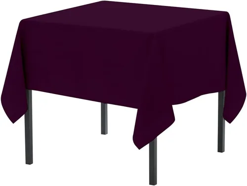 Vista 20 de Pomp - Mantel premium de poliéster con estampado abstracto de 52 x 52 pulgadas cuadradas Tela de fácil cuidado, resistente a arrugas y manchas