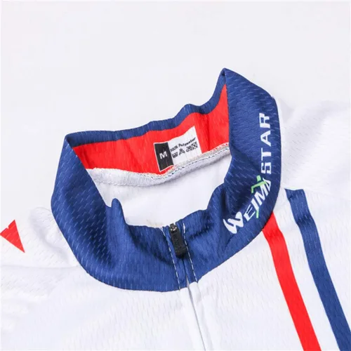 Vista 4 de JPOJPO USA Cycling Jersey Men Short Sleeve Bike Shirts Biking Jersey Summer American Bicycle Tops with 3 Pockets Reflective