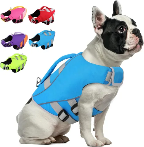 Vista 11 de Chaleco salvavidas para perros XS, chaleco salvavidas para perros pequeños, chaleco salvavidas para perros pequeños, chaleco salvavidas