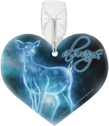 Vista 5 de Harry Potter - Always Patronus - Accesorio de impresión acrílica colgante en forma de corazón - Perfecto para regalar o coleccionar Heart shaped