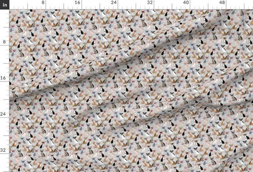 Vista 2 de Spoonflower Tela – Gafas de perro chihuahua gris chihuahuas cachorro hipster amigable mascota impresa en tela de gasa cuarto gordo – costura moda