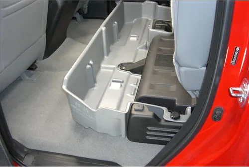 Vista 4 de DU-HA DuHa 60061 - Almacenamiento para debajo del asiento para Toyota Tundra 2007-2021 con subwoofer de fábrica Organizador de asiento trasero