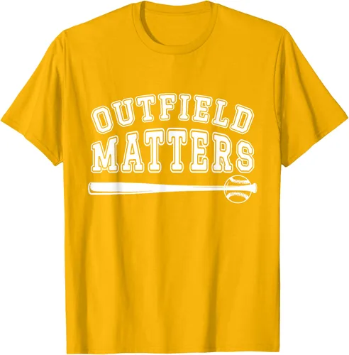 Vista 32 de Playing Baseball Outfield Matters - Camiseta Baseball Outfields Funny, Rojo
