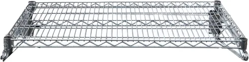 Vista 13 de Estante de pared de almacenamiento de alambre cromado resistente (18 x 30 pulgadas)
