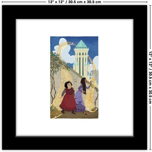 Vista 6 de Trends International Gallery Pops Disney Wish - Wish Come True Panel #3 - Póster de pared, 12.00 x 12.00 pulgadas, versión de marco negro