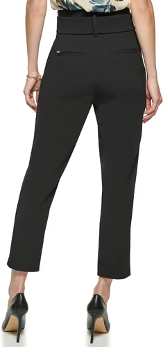 Vista 3 de DKNY Pantalón de cintura Misses Paperbag para mujer