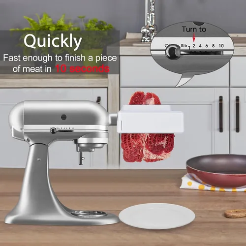 Vista 3 de Ablandador de carne para batidora de pie KitchenAid, ablandadores de carne, no más mermeladas y ablanda la carne más suavemente y cocina sin esfuerzo
