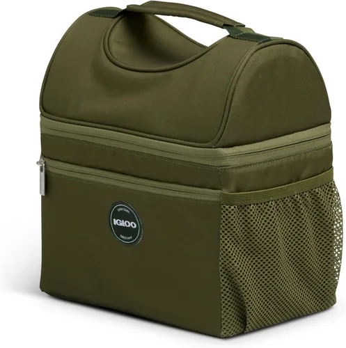 Vista 19 de Igloo Gripper Soft Sided Cooler Bag Insulated Dual Compartment Lunch Cooler Negro