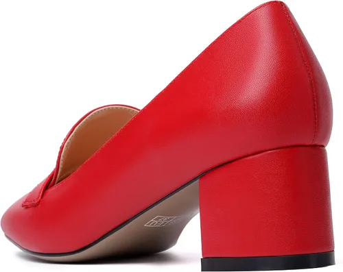 Vista 7 de MODENCOCO Mocasines de tacón bajo grueso para mujer, cómodos, informales, de 2 pulgadas