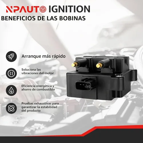 Vista 2 de NPAUTO Paquete de bobinas de encendido compatible con H4 2.5L 2.5 1999 2000 2001 2002 2003 2004 Subaru Forester Impreza Outback Legacy Baja, UF240