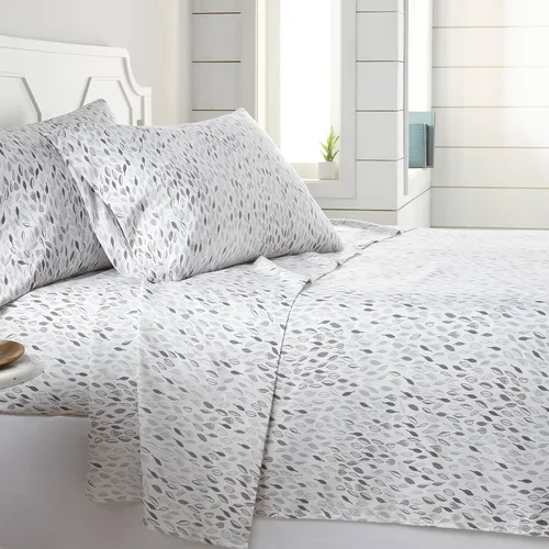 Vista 132 de Southshore Fine Living, Inc. Colección Winter Brush, juego de sábanas de 3 piezas para cama individual, sábana bajera con bolsillo profundo de 14