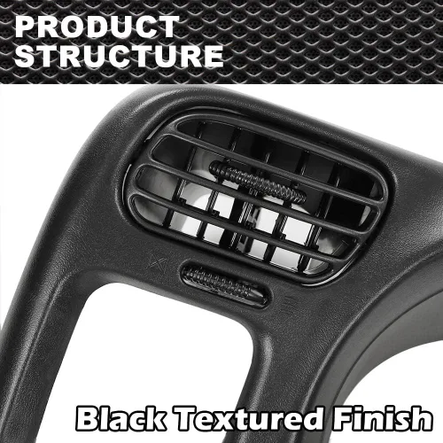 Vista 5 de CROSSDESIGN - Cubierta para tapa de tablero de instrumentos con borde de bisel de radio, borde negro para tablero no apto Compatible con Blazer