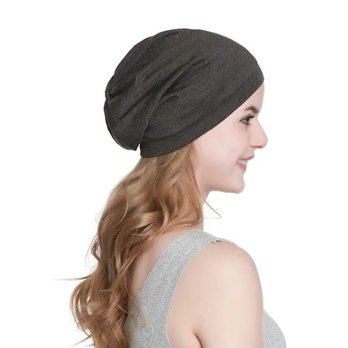 Vista 76 de Alnorm - Gorro con forro de satén y suave banda elástica para hombres y mujeres, talla única Se ajusta a la mayoría