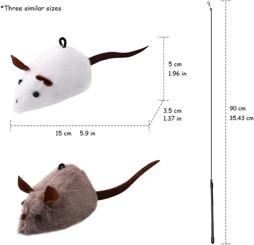 Vista 6 de PAZ'S GIFT Juguetes para gatos de felpa con hierba gatera, juguetes para patadas para gatos, limpia los dientes, elimina el mal aliento, adorables
