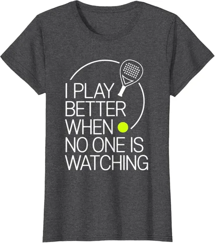Vista 4 de Camiseta de tenis de pádel I Play Better When No One is Watching