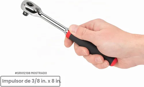 Vista 7 de TEKTON Juego de trinquetes de liberación rápida con mango de agarre cómodo de cuadradillo de 1/4, 3/8, 1/2 pulgadas, 3 piezas