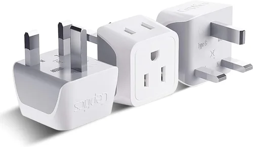 Vista 14 de Ceptics 45W Universal Travel Adapter w/ 3 USB-A, 2 USB-C & Universal Input Negro