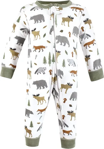 Vista 3 de Hudson Baby - Mameluco unisex de algodón para bebé Sleep and Play