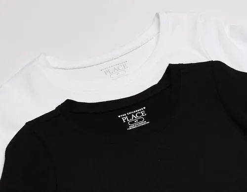 Vista 2 de The Children's Place baby girls Basic Layering Long Sleeve Tee 2 Pack