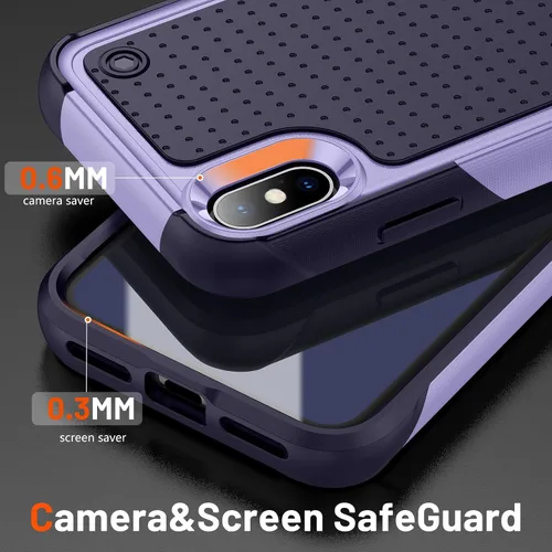 Vista 258 de Jeylly Funda para iPhone SE/Funda para iPhone 5S, Exterior de Plástico Duro que Absorbe Golpes + Interior de Silicona de Goma Defensor contra